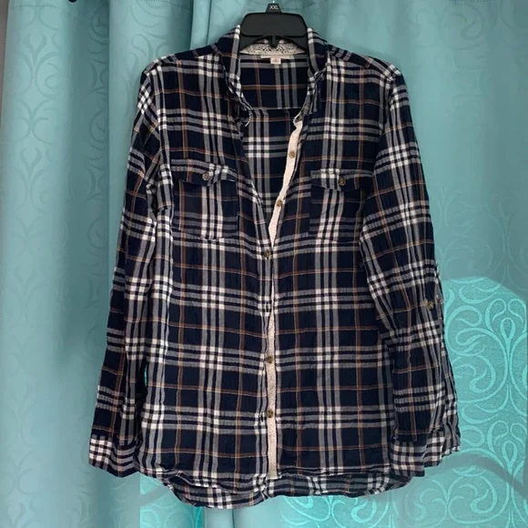 LIKE NEW PLAID FLANNEL - Picture 1 of 5